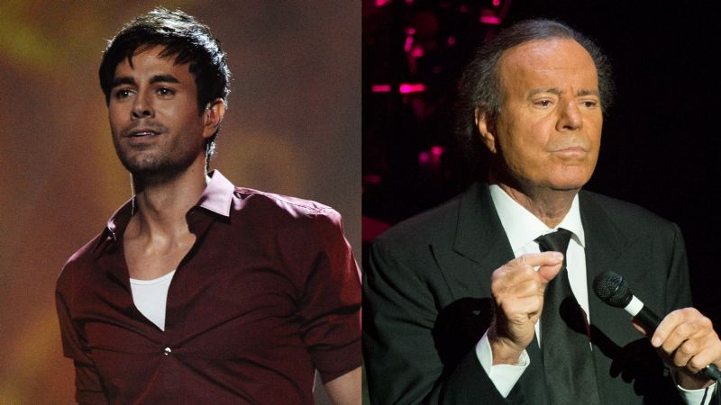 Enrique Iglesias se apunta un Julio Iglesias y enamora en pleno concierto