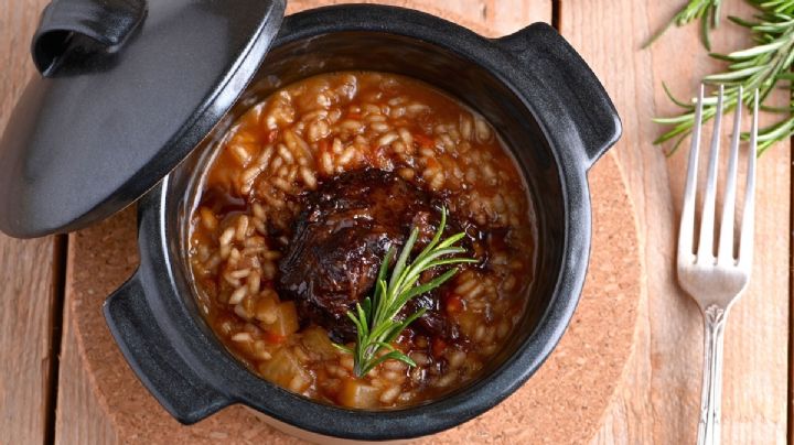 Este es el secreto para preparar un arroz caldoso con carrilleras infalible